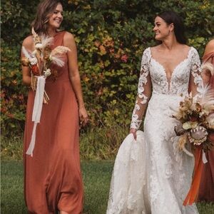 Birdy Grey “Kira” Terracotta Bridesmaid Dress